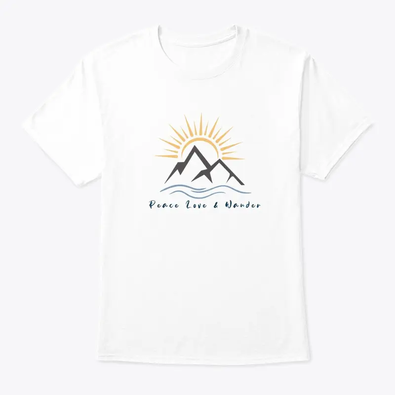 Peace, Love & Wander White T-shirt